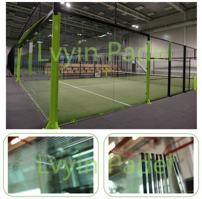 Hot Sale 12mm Padel Tennis Fields Clear Tempered Glass Panoramic Outdoor Padel Court
