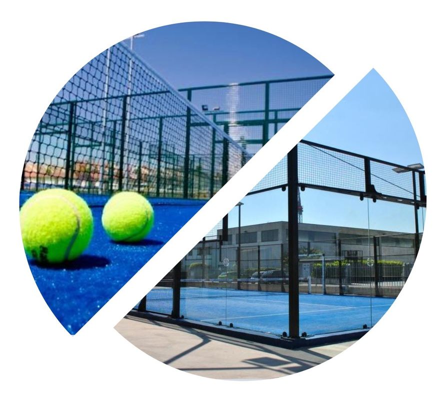 Hot Sale 12mm Padel Tennis Fields Clear Tempered Glass Panoramic Outdoor Padel Court