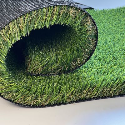Dekorasi lantai rumput buatan 35mm 2*25m kepadatan tinggi di halaman belakang