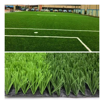 Rumput Sepak Bola Buatan Tahan UV dengan Lubang Drainase dan Backing PP+Net